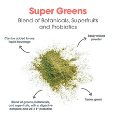 Allergy Research Group Super Greens probiotic illustration suggesting gut-friendly support