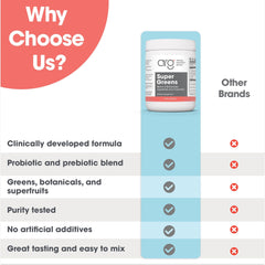 Allergy Research Group Super Greens spirulina and chlorella close-up in powder form
