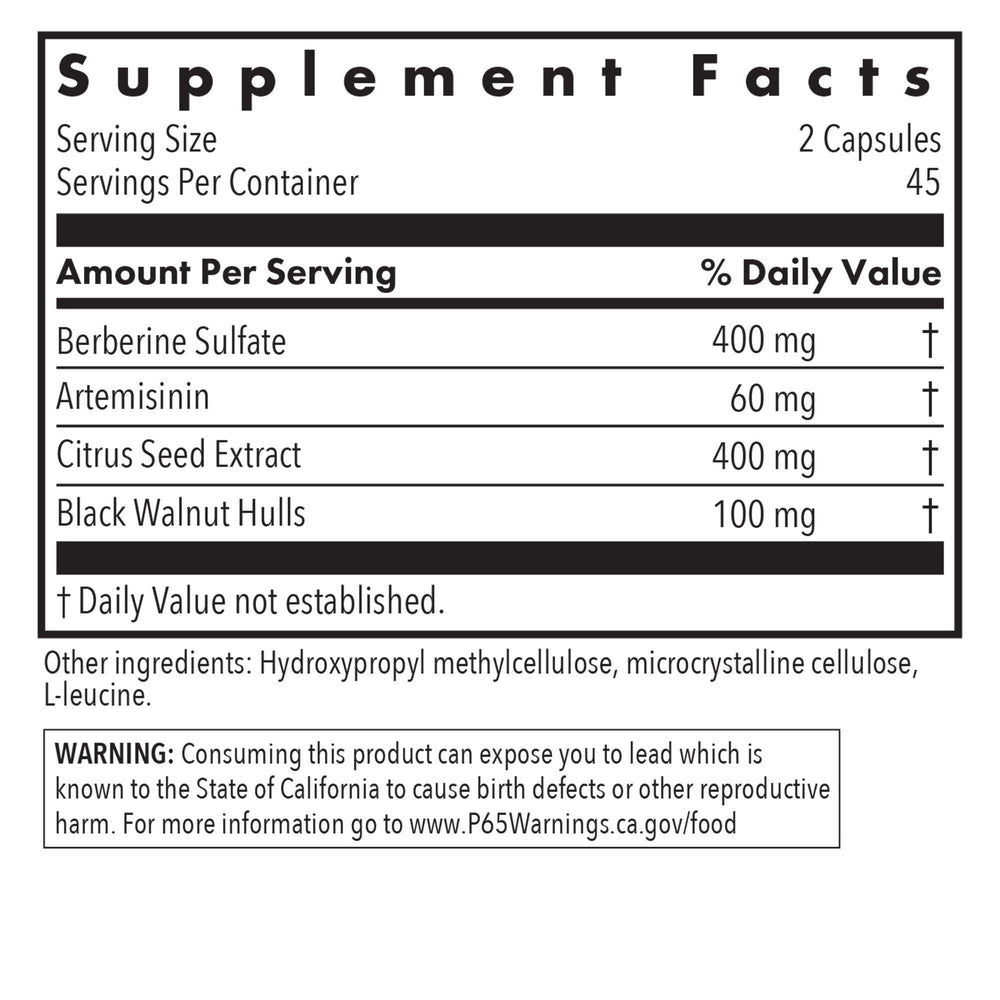 Tricycline label close-up highlighting gluten-free and plant-based ingredients.