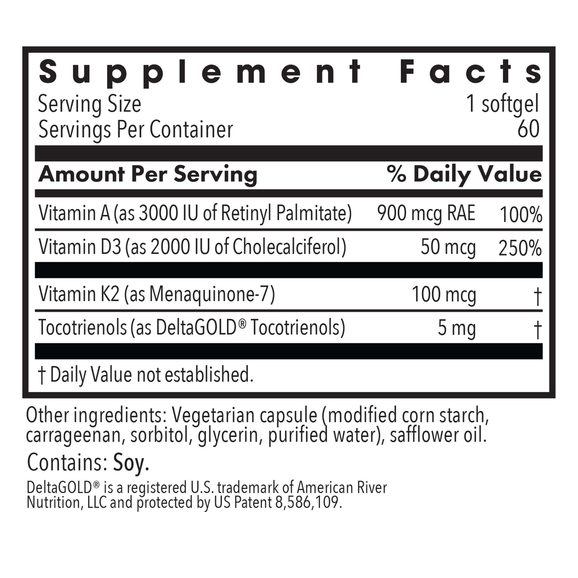 Allergy Research Group Vit D3 Complete label highlights D3 with A and K2 balance.
