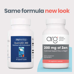 Zen capsules by Allergy Research Group ready to take for daytime focus