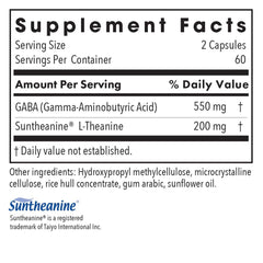 Zen label from Allergy Research Group highlighting L-Theanine and GABA ingredients