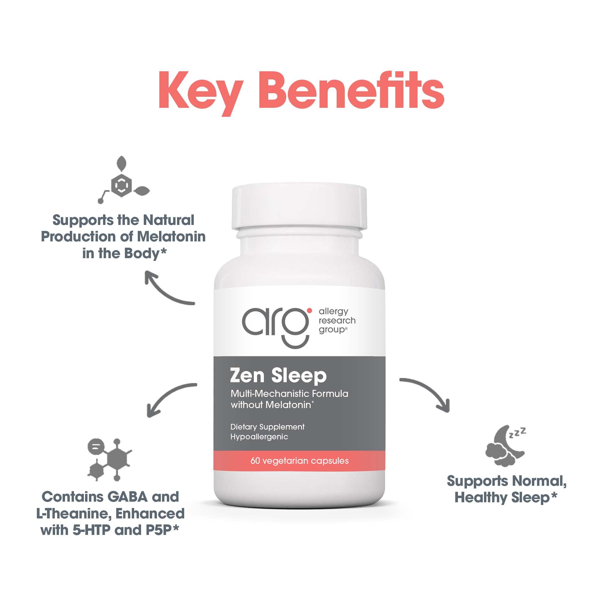 Zen Sleep bottle on a nightstand suggesting a bedtime routine
