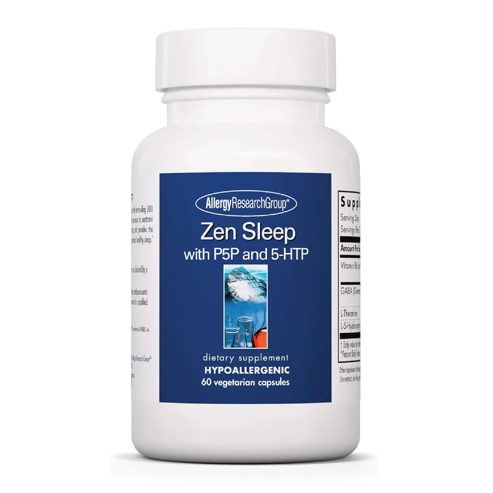 ARG Zen Sleep bottle label highlights calming nighttime support