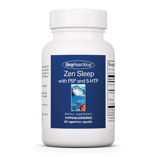 ARG Zen Sleep bottle label highlights calming nighttime support
