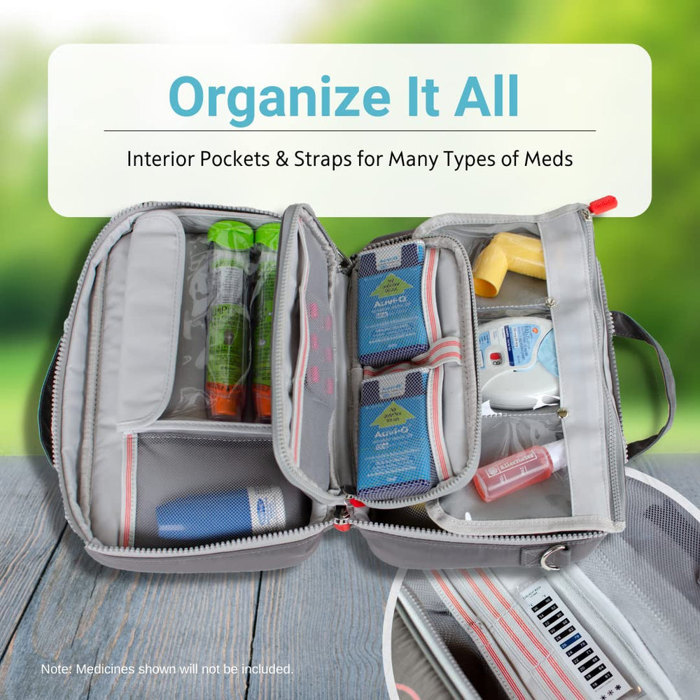 Allermates Parker insulated interior compartment keeps meds stable