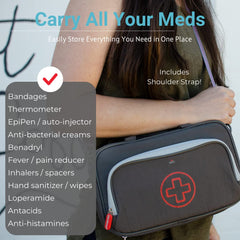 Allermates Parker travel-ready kit in durable nylon