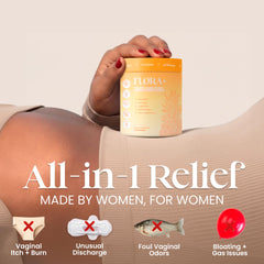 ALLFEMME Flora+ pineapple gummies close-up showing tasty, sugar-free formulation.