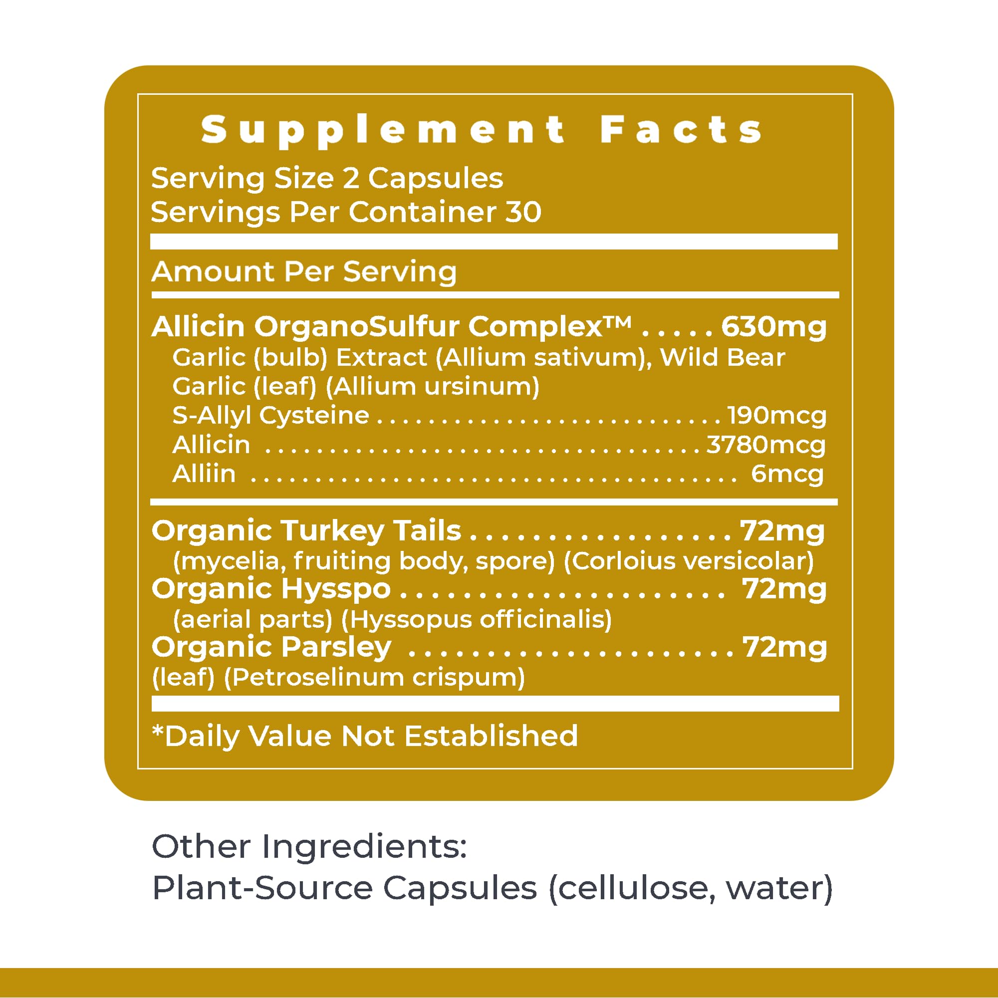 Allicidin bottle on kitchen counter suggests daily immune care routine.