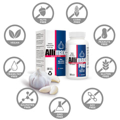 Allimax Spanish garlic source image highlights sustainable allicin origin.