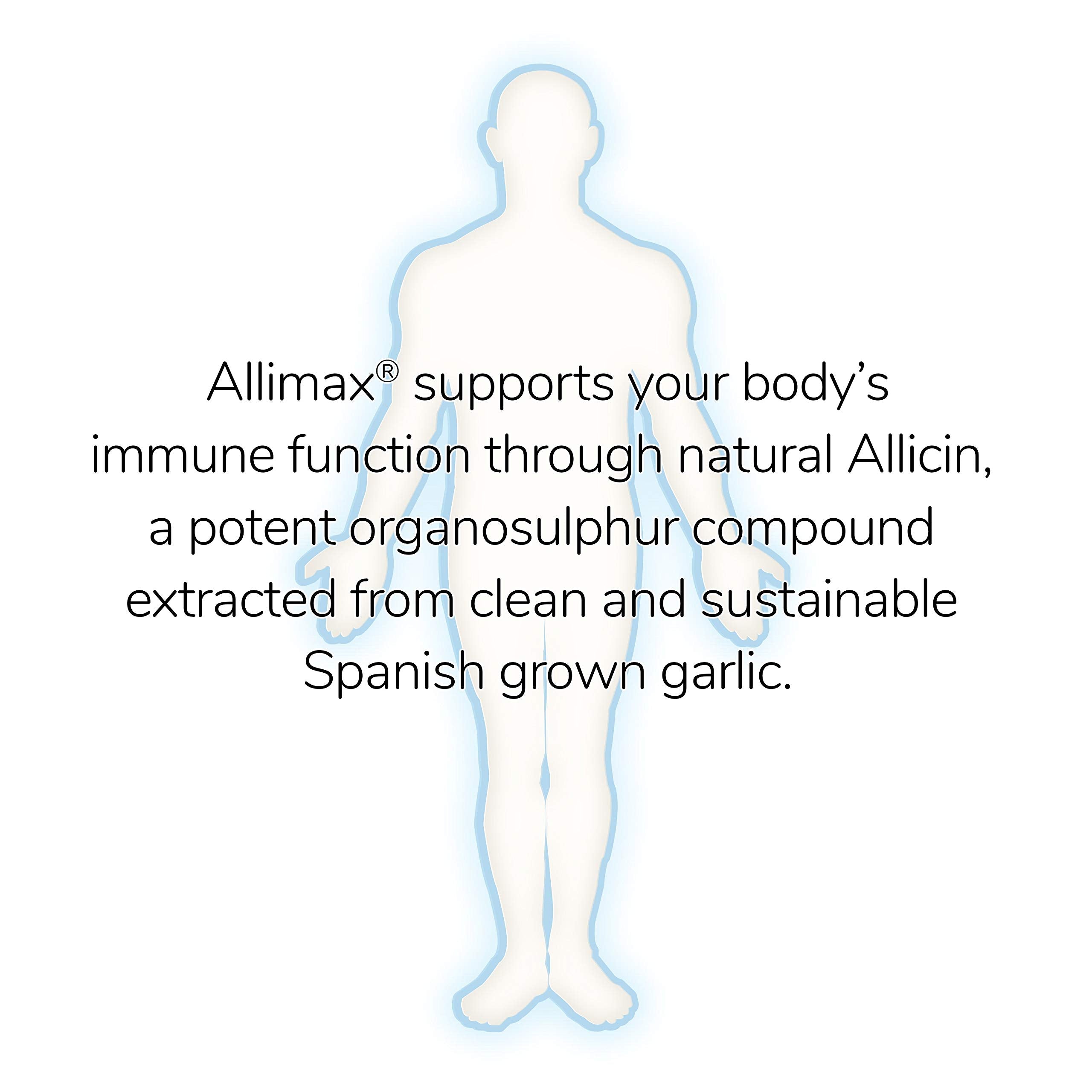 Allimax Vegcaps collection emphasizes plant-based capsule format.