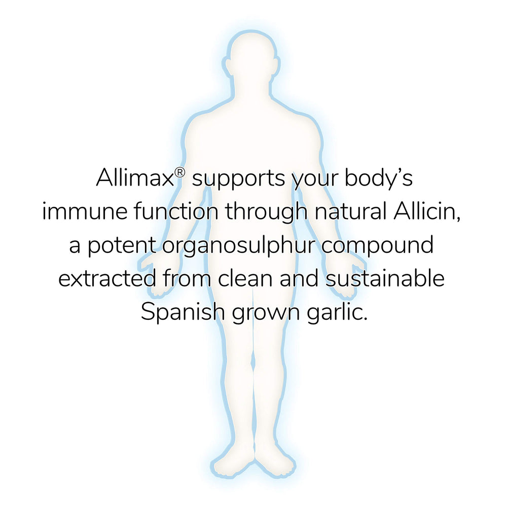 Allimax Vegcaps collection emphasizes plant-based capsule format.