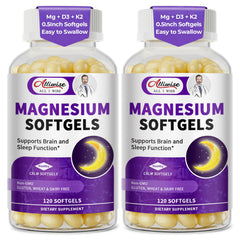 Alliwise magnesium glycinate softgels 2-pack bottle shown for easy daily use