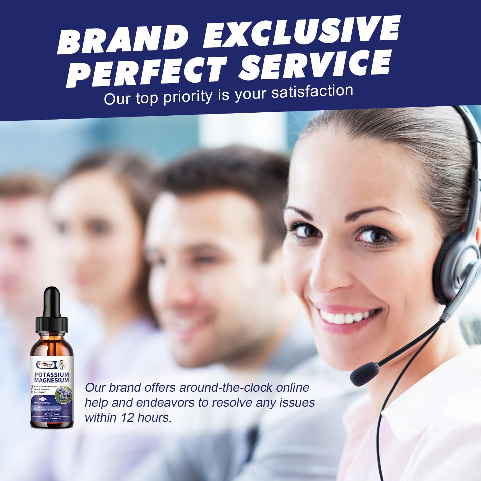 Lifestyle scene with Alliwise drops as part of a daily health routine