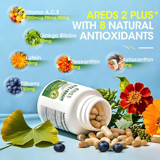 Alliwise Lutein Eye Vitamins capsules close-up showing the nutrient-rich formula