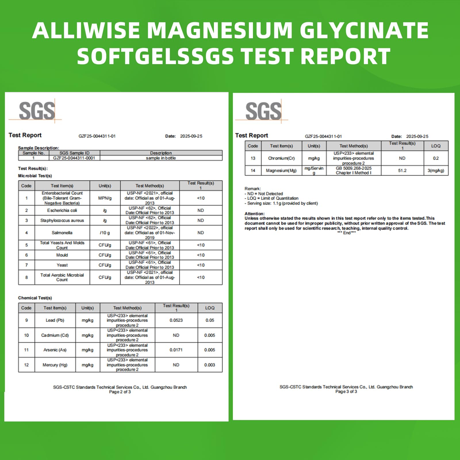 Alliwise magnesium glycinate bottle label conveys trusted mineral support for daily use.