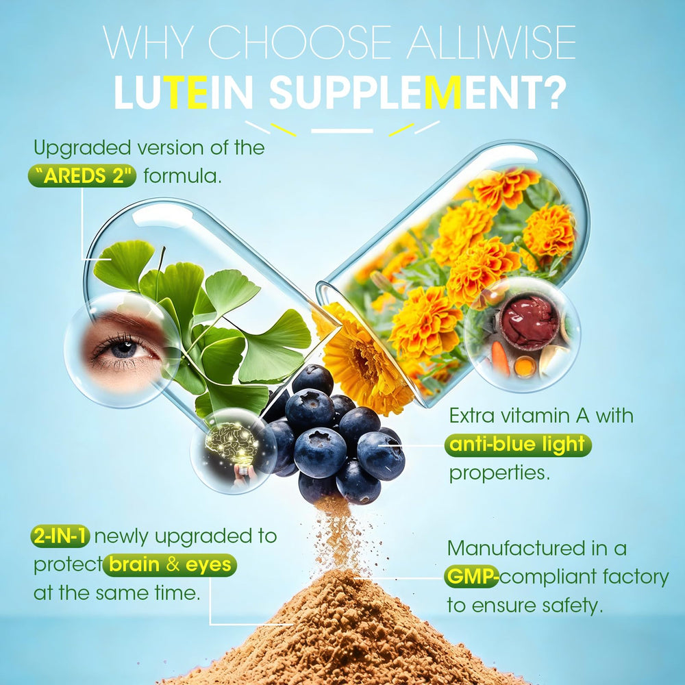 Alliwise neuro-boost cognition image features lion's mane and bacopa for focus.