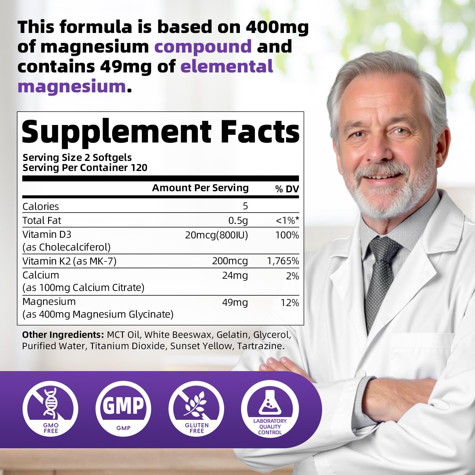 Alliwise softgels presented as gentle on the stomach option