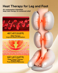 ALLJOY leg massager zipper design for easy wear and accessibility.