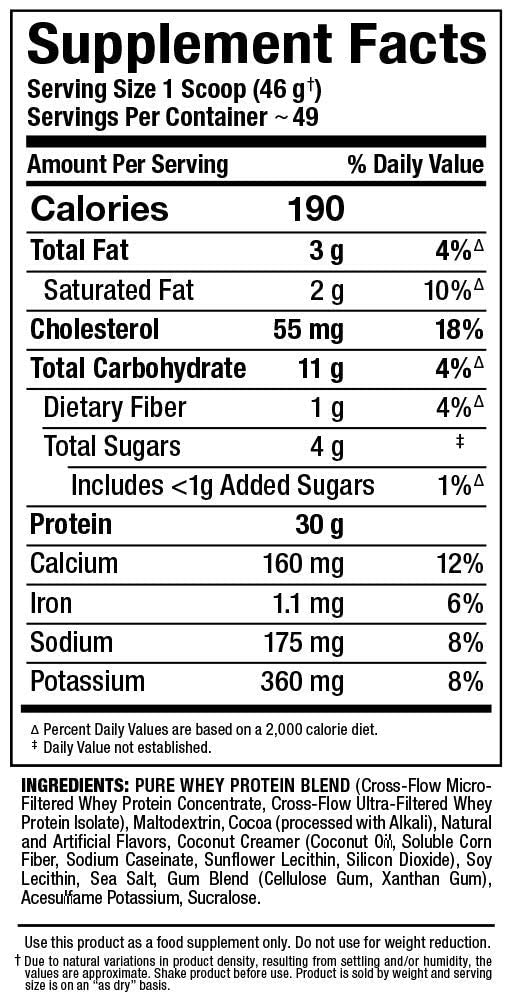 ALLMAX AllWhey Classic facility badge shows cGMP standards