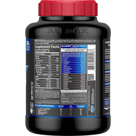ALLMAX AllWhey Classic chocolate shaker cup for quick, smooth shakes