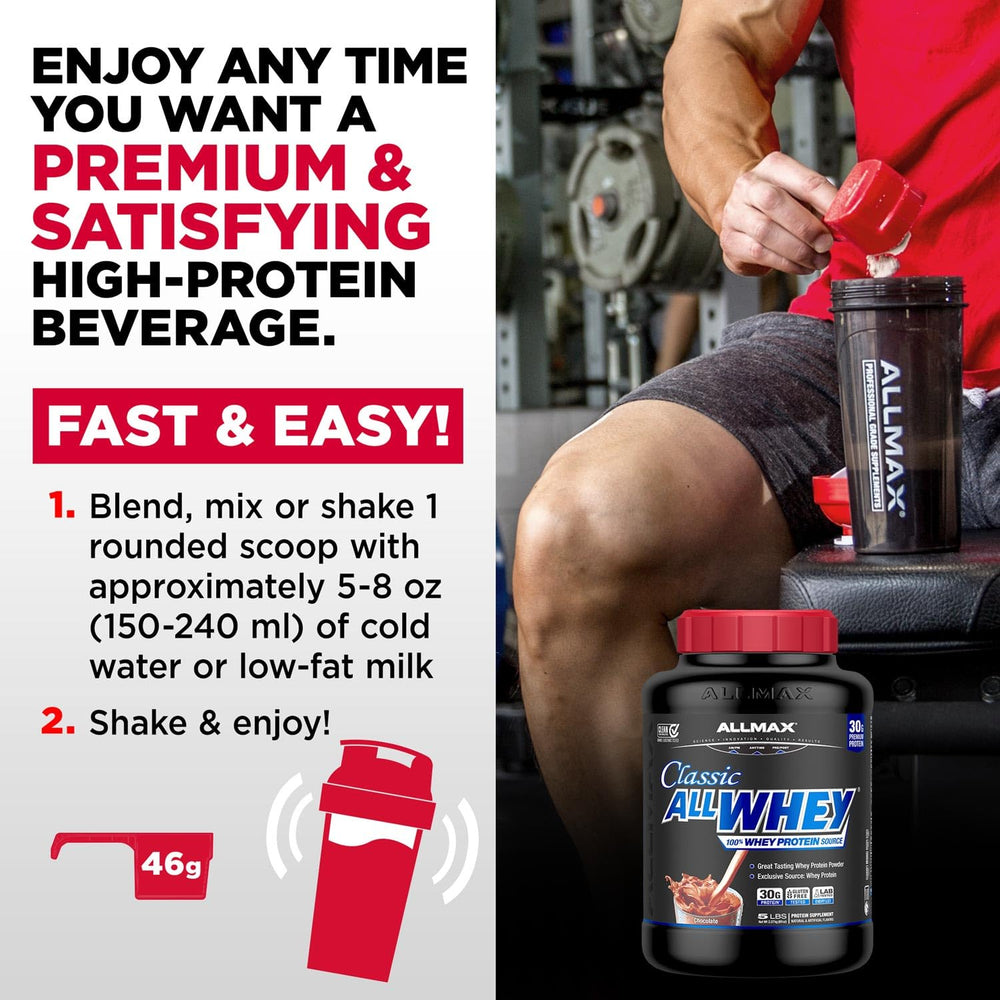 ALLWHEY Vanilla in blender blends smoothly for quick smoothies