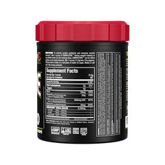 ALLMAX AMINOCORE scoop with powder ready to measure for a pre-workout mix.