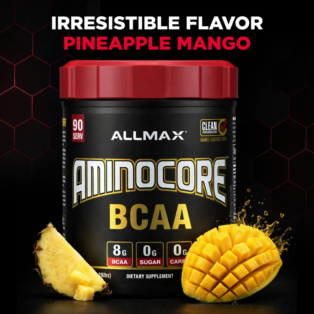ALLMAX AMINOCORE sugar-free packaging suitable for low-sugar routines