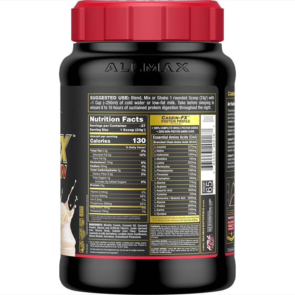 Thick Casein-FX shake with creamy texture after mixing.