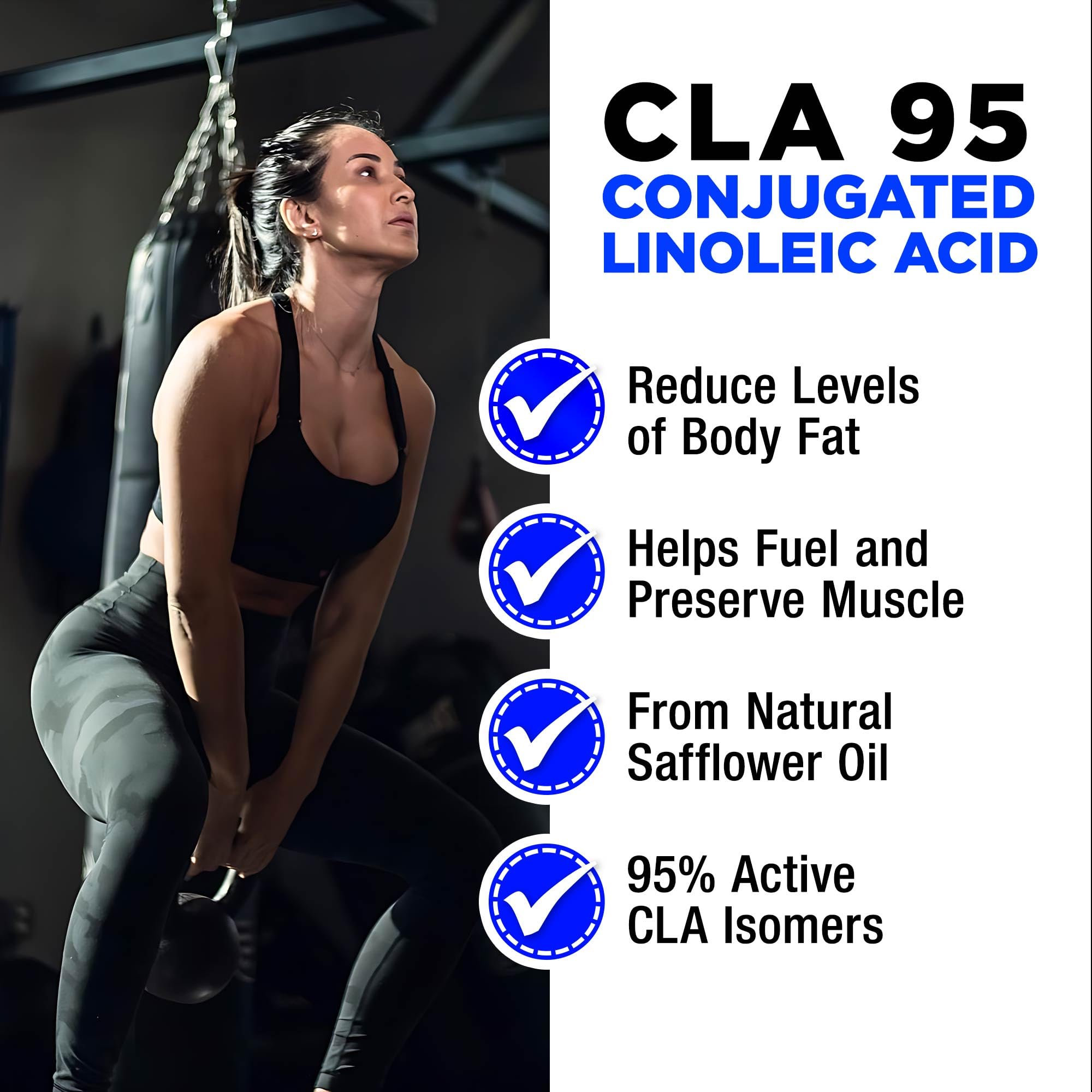 ALLMAX CLA95 bottle open ready for daily routine use