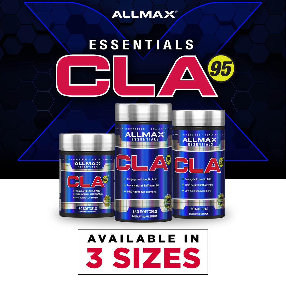 ALLMAX CLA95 label design shows ingredients and serving information