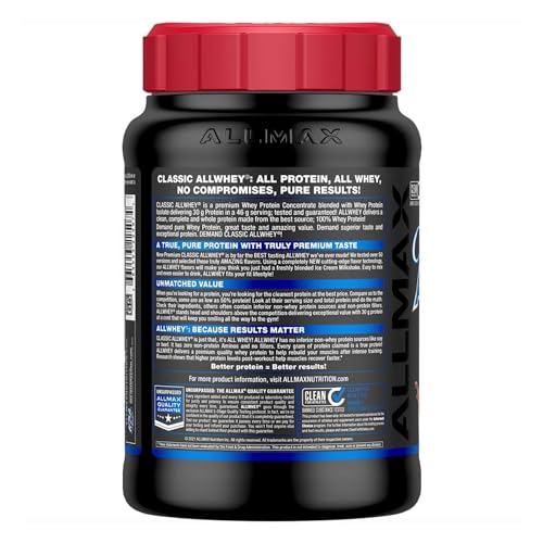 Allmax ALLWHEY chocolate variety flavors option overview.