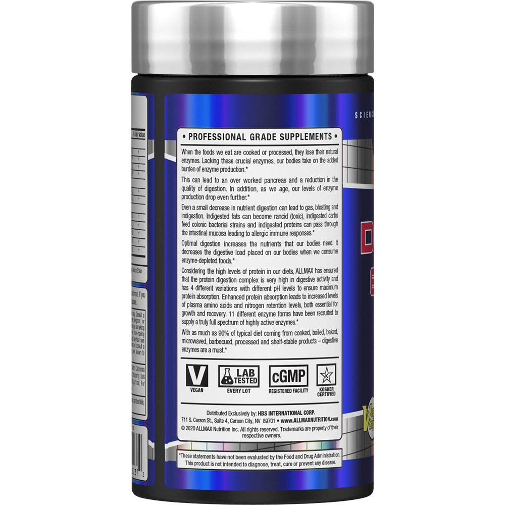 Capsules close-up highlighting the enzyme blend for nutrient breakdown
