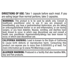 Label detail shows 11 enzymes for digestion support