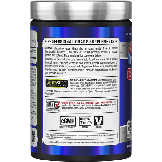 Allmax Essentials Arginine HCL scoop, convenient pre-workout serving.