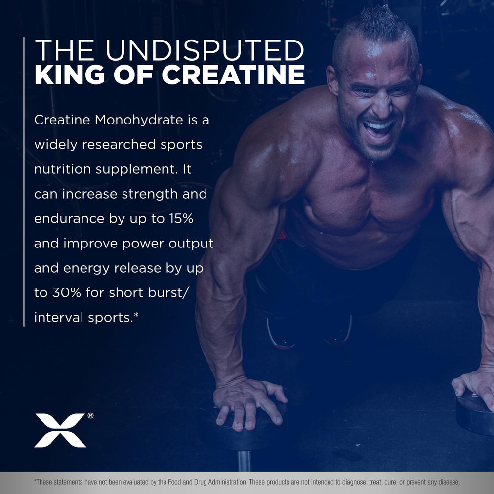ALLMAX Creatine measuring scoop shows consistent serving size for reliable dosing.