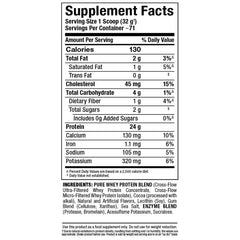 Front label close-up showing gluten-free promise in ALLWHEY chocolate
