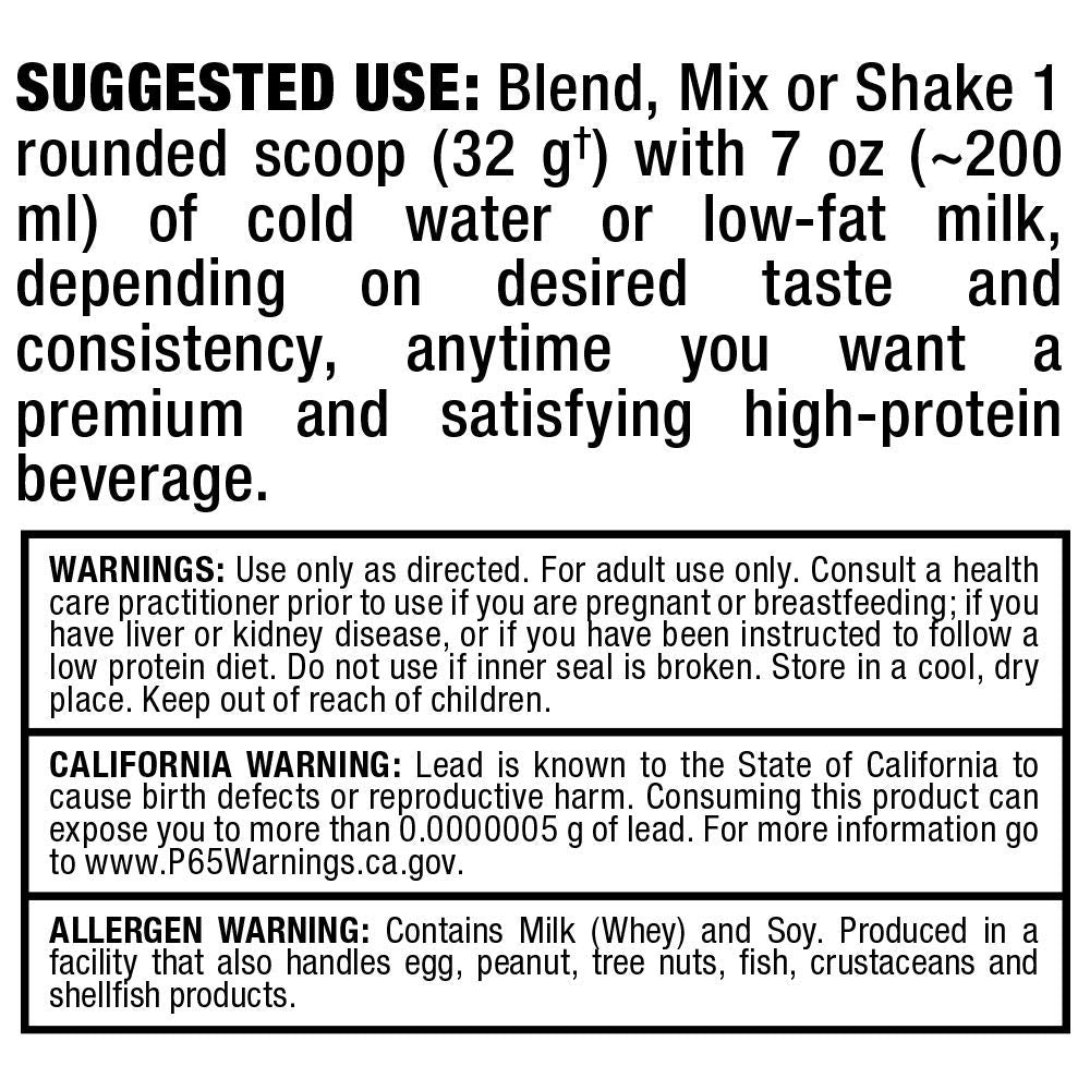 ALLMAX Gold ALLWHEY chocolate tub-back, allergen and ingredient details.