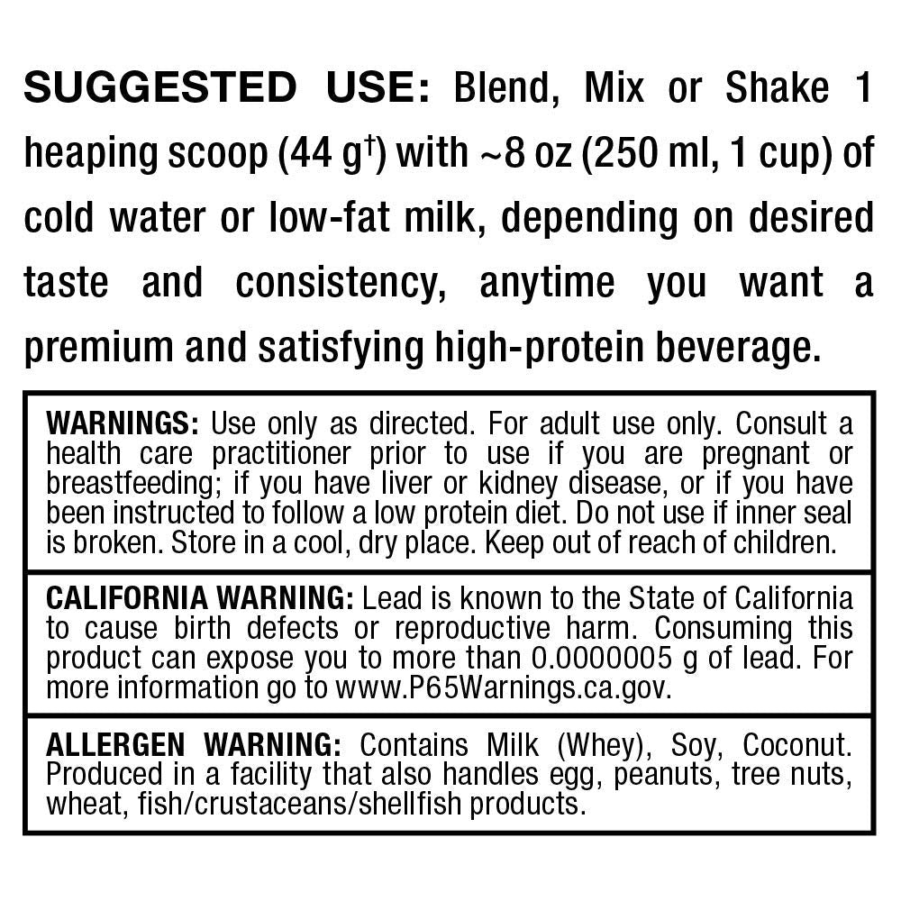 ALLMAX HEXAPRO French Vanilla flavor swirl suggests creamy, dessert-like shake.