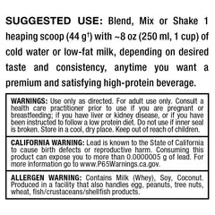 ALLMAX HEXAPRO French Vanilla flavor swirl suggests creamy, dessert-like shake.