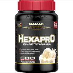 ALLMAX HEXAPRO Vanilla label-front – premium protein blend for daily support.