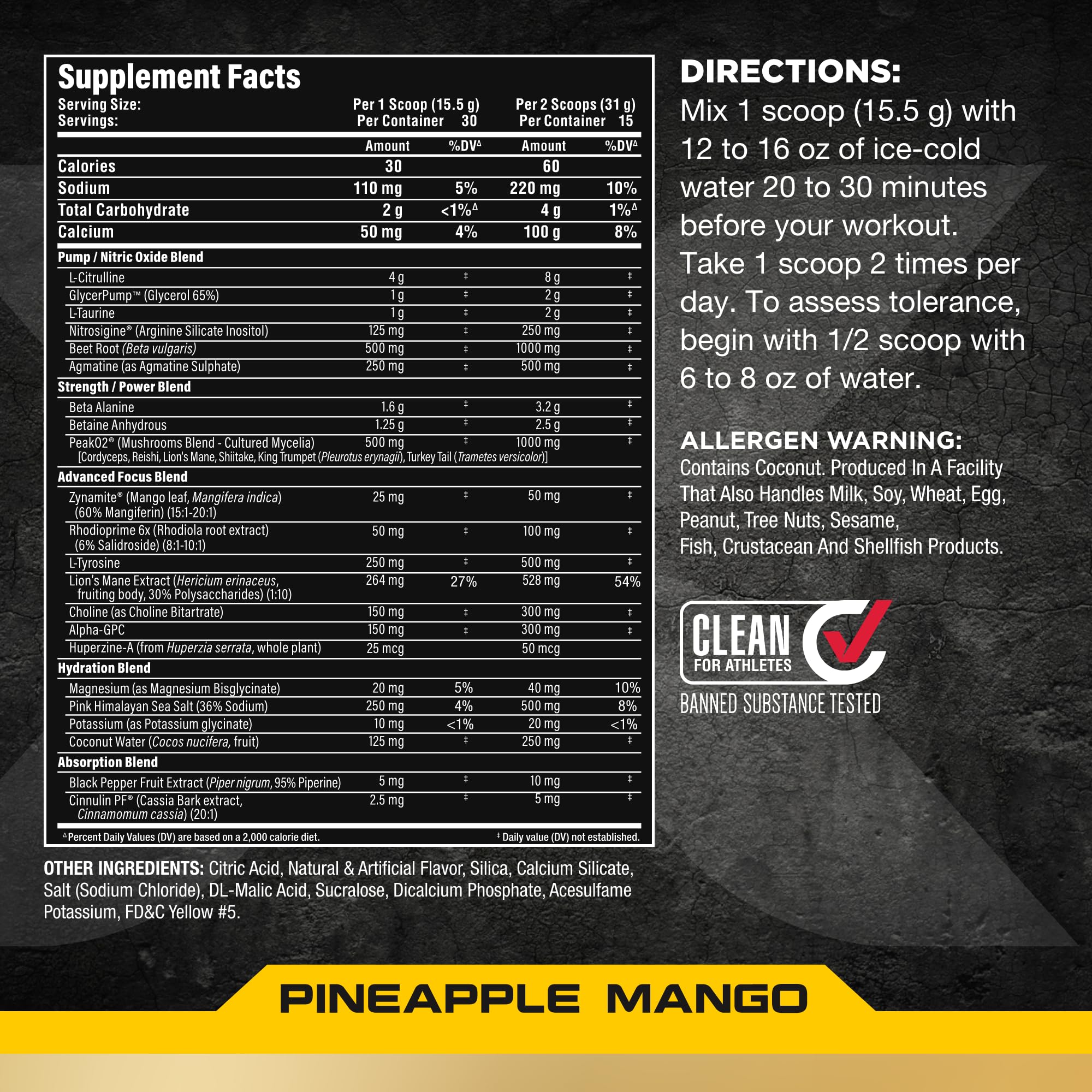 ALLMAX Impact Pump Xtreme scoop depiction for easy daily serving before training