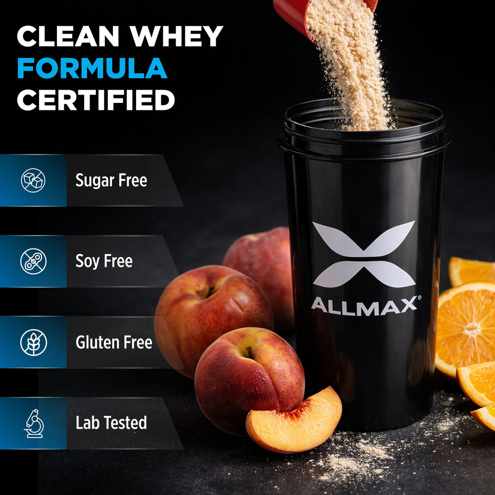 ALLMAX ISOFLEX Chiller nutrition facts highlight protein content per serving.