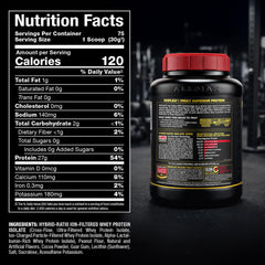 ALLMAX ISOFLEX gluten-free and low-lactose label on packaging for sensitive digestion.