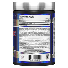 AllMAX label closeup highlighting fermented L-glutamine formula