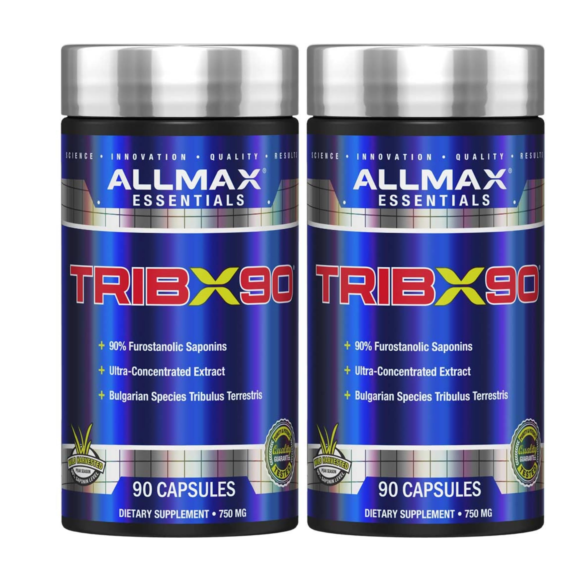 ALLMAX TRIBX90 bottle in a two-pack for convenient daily use.