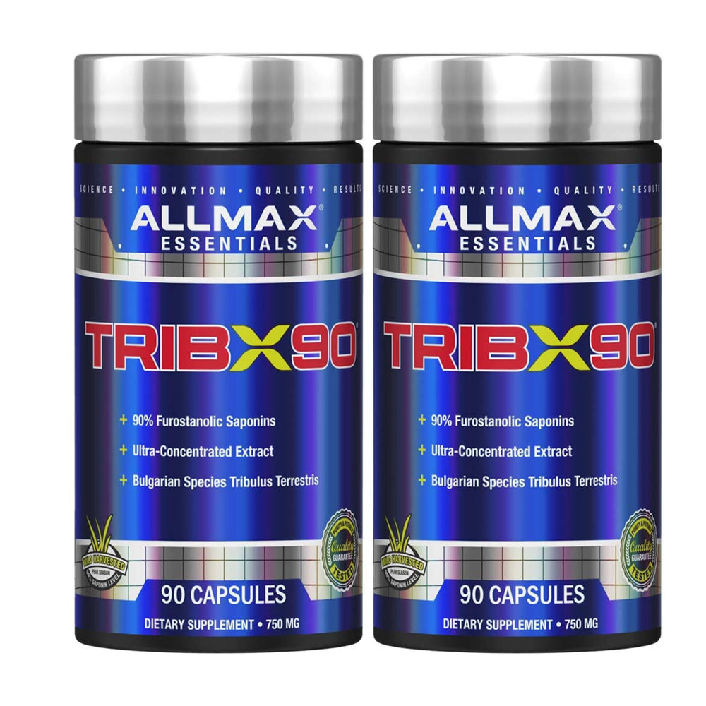 ALLMAX TRIBX90 bottle in a two-pack for convenient daily use.