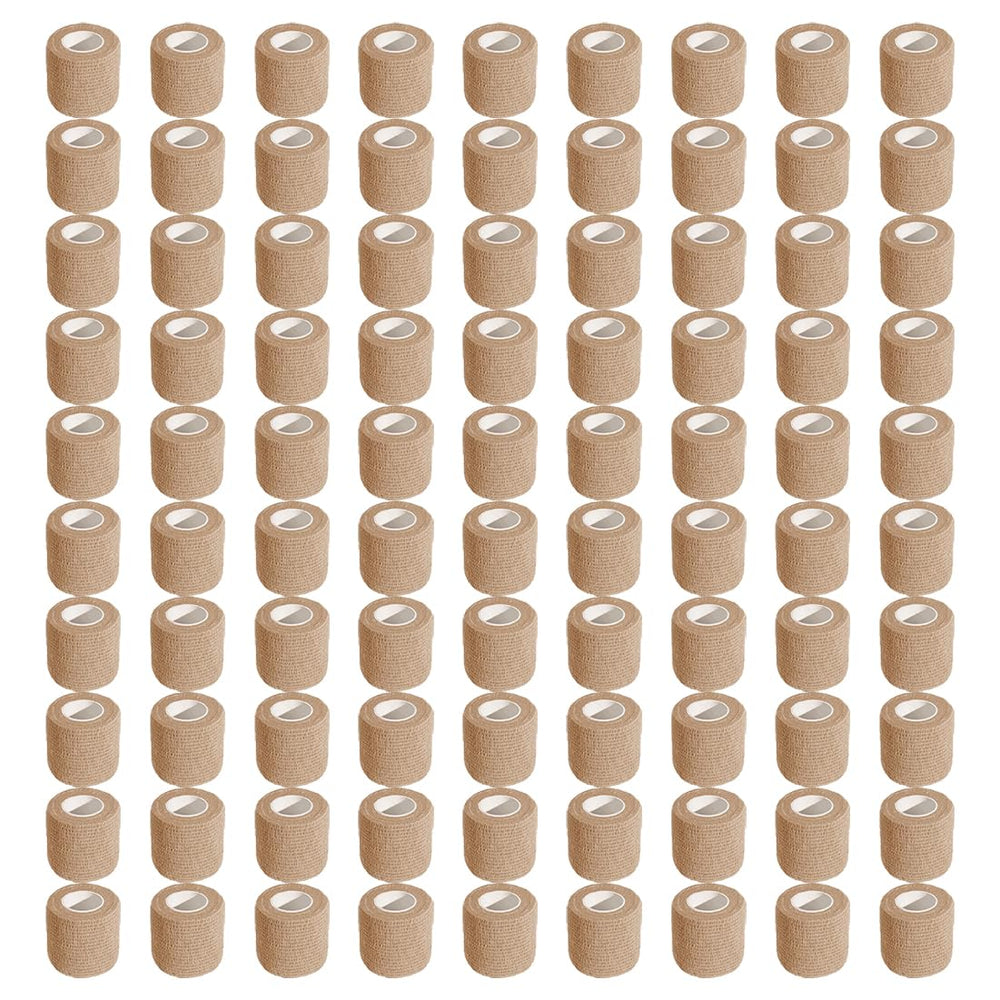 Allruyee 100-roll self-adhesive bandage wrap package for quick applications