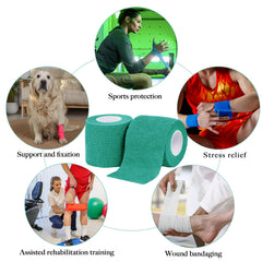 Allruyee elastic bandage demonstrating three-times stretch flexibility