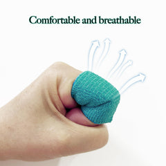 Allruyee wrist and ankle support bandage showing secure stabilization